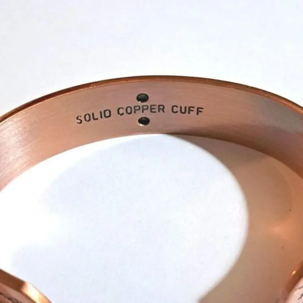 New soild copper magnetic cuff Cuff reads God grant me the‎ Serenity